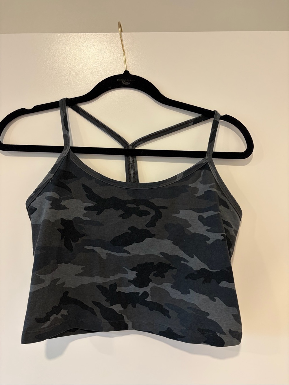 Beyond Yoga Camo Print workout top